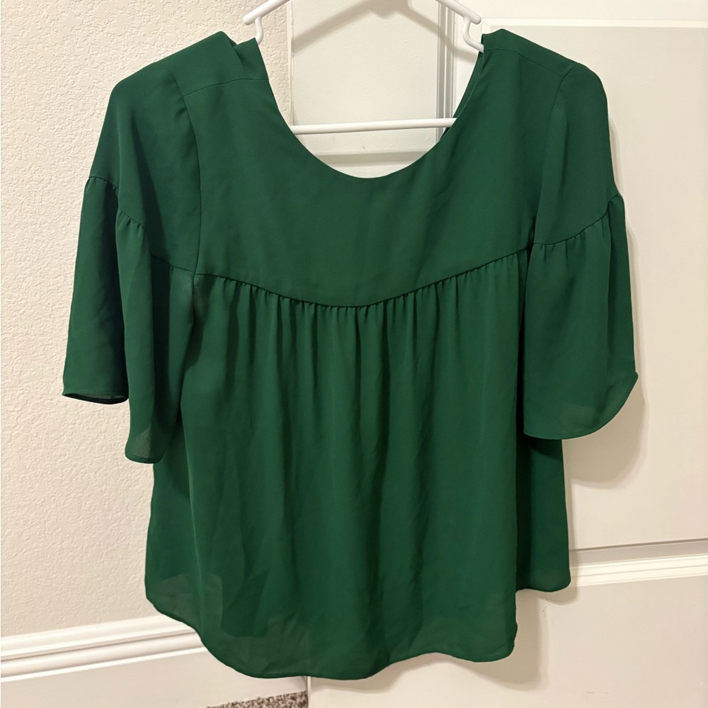 Ann Taylor XS Petite Green Blouse